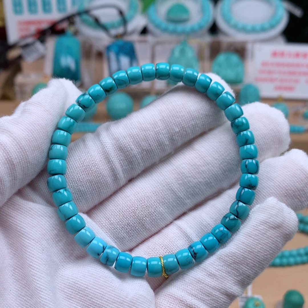 绿松石未镶嵌珠宝奇石5.6mm