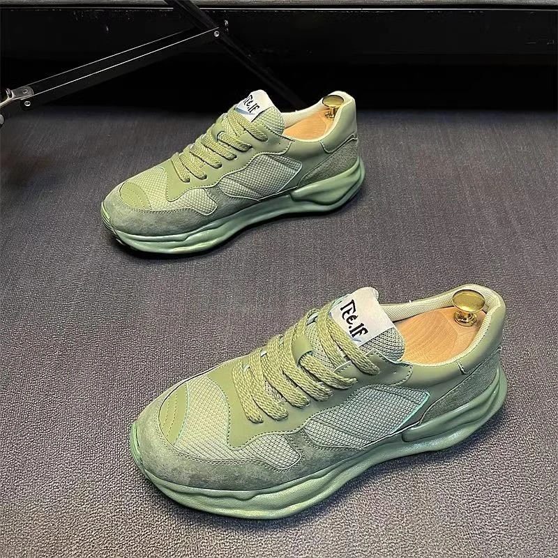 男鞋夏季款透气2025新款网面跑步运动鞋休闲阿甘鞋潮流百搭老爹鞋