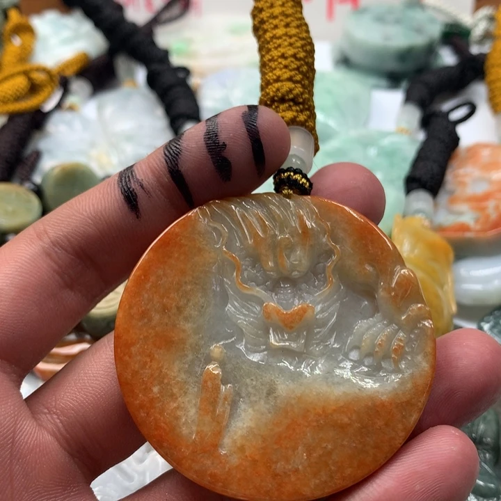 颈饰未镶嵌翡翠保真天然a货翡翠