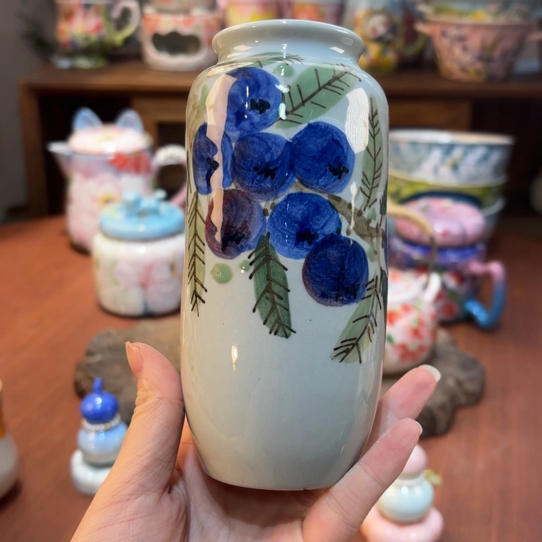 景德镇手绘高温釉下彩陶瓷茶具