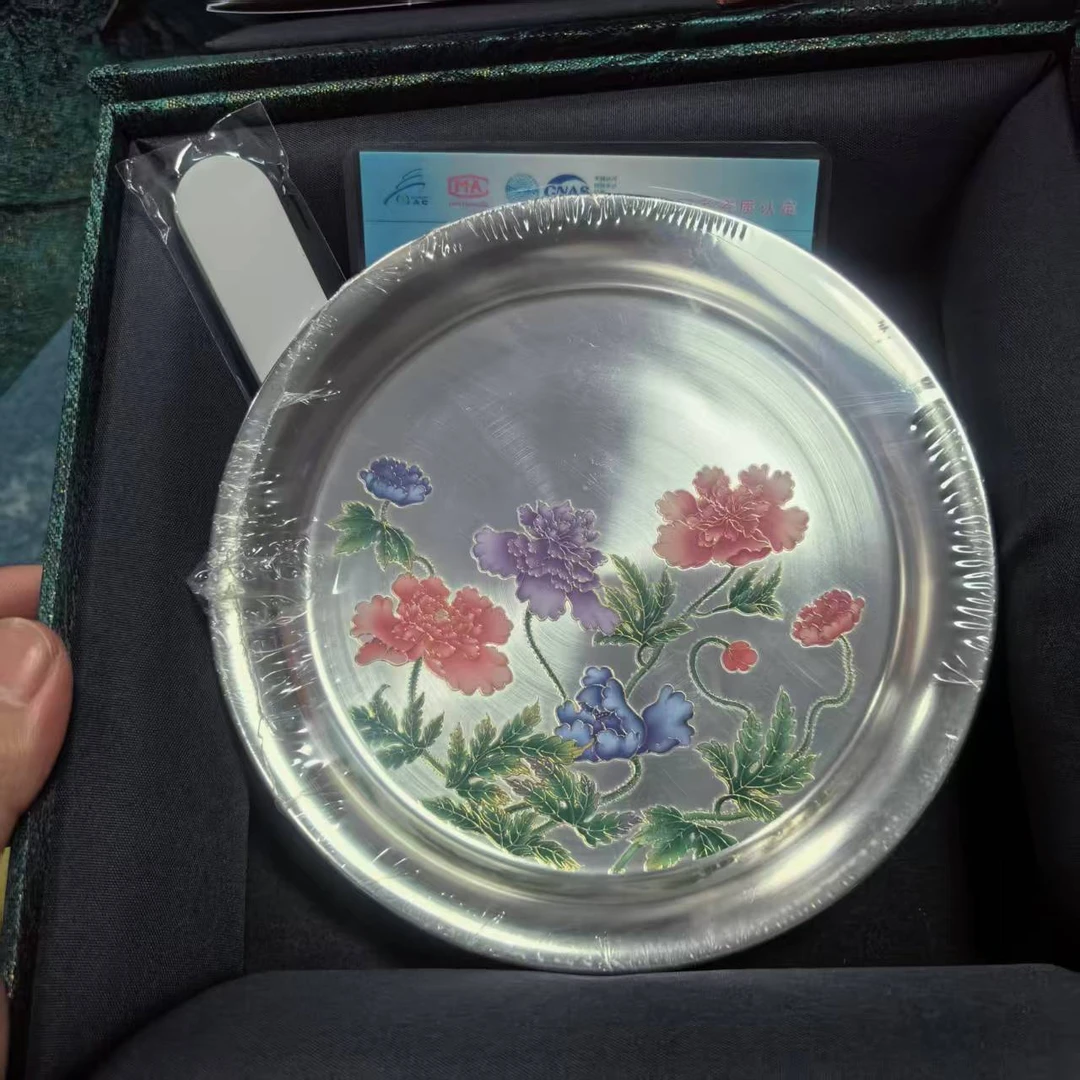 1083红蓝紫蔓藤花999银红蓝紫蔓藤花壶承带礼盒JTCO005A