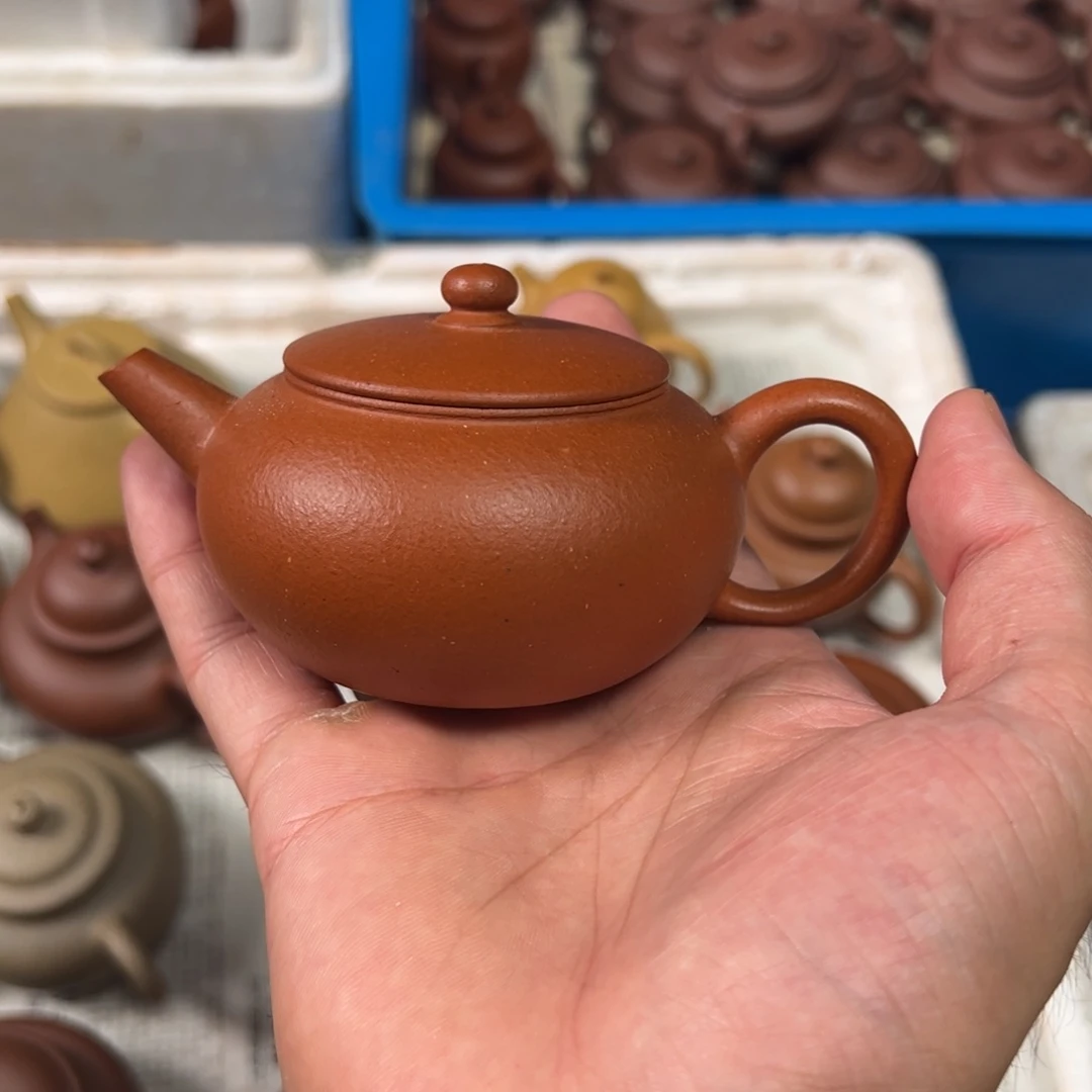 茶壶紫砂宝山红泥玉珠150cc
