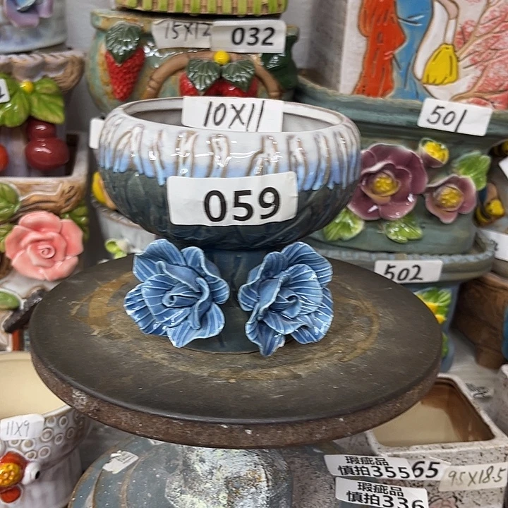 粗陶材质多肉花盆