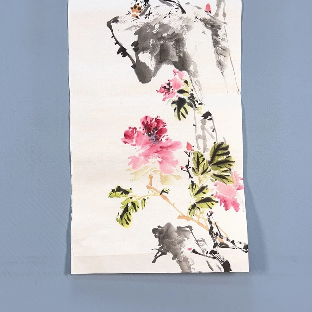 国画733 花鸟和蝴蝶是同一