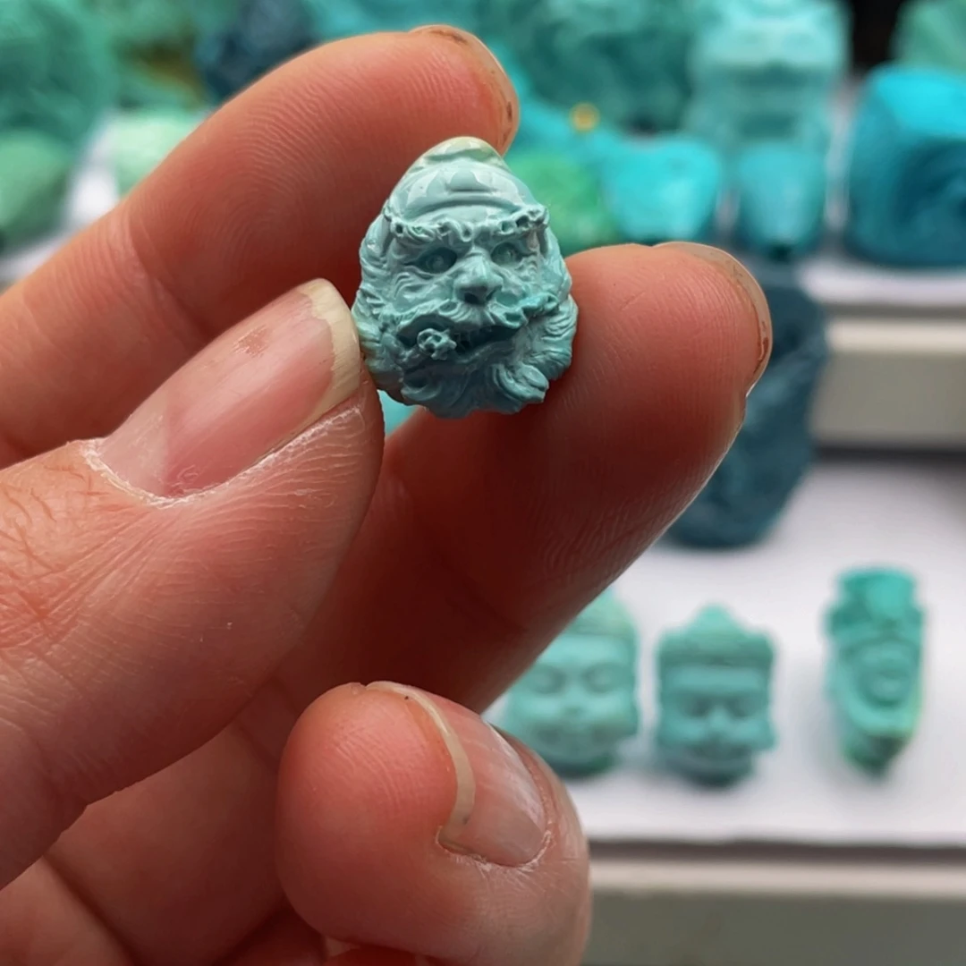 绿松石钟馗未镶嵌