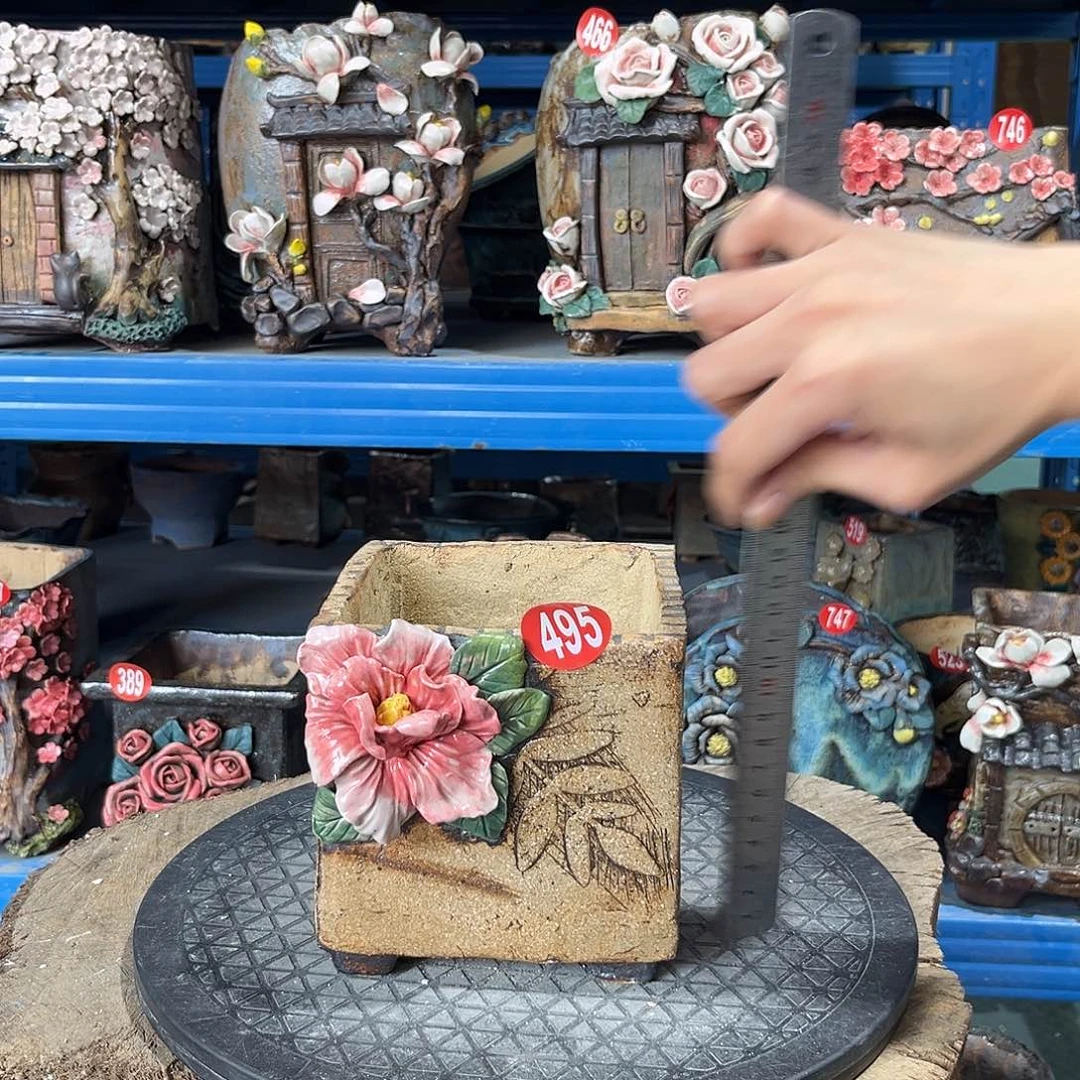 微瑕495 号陶然花器手工花盆