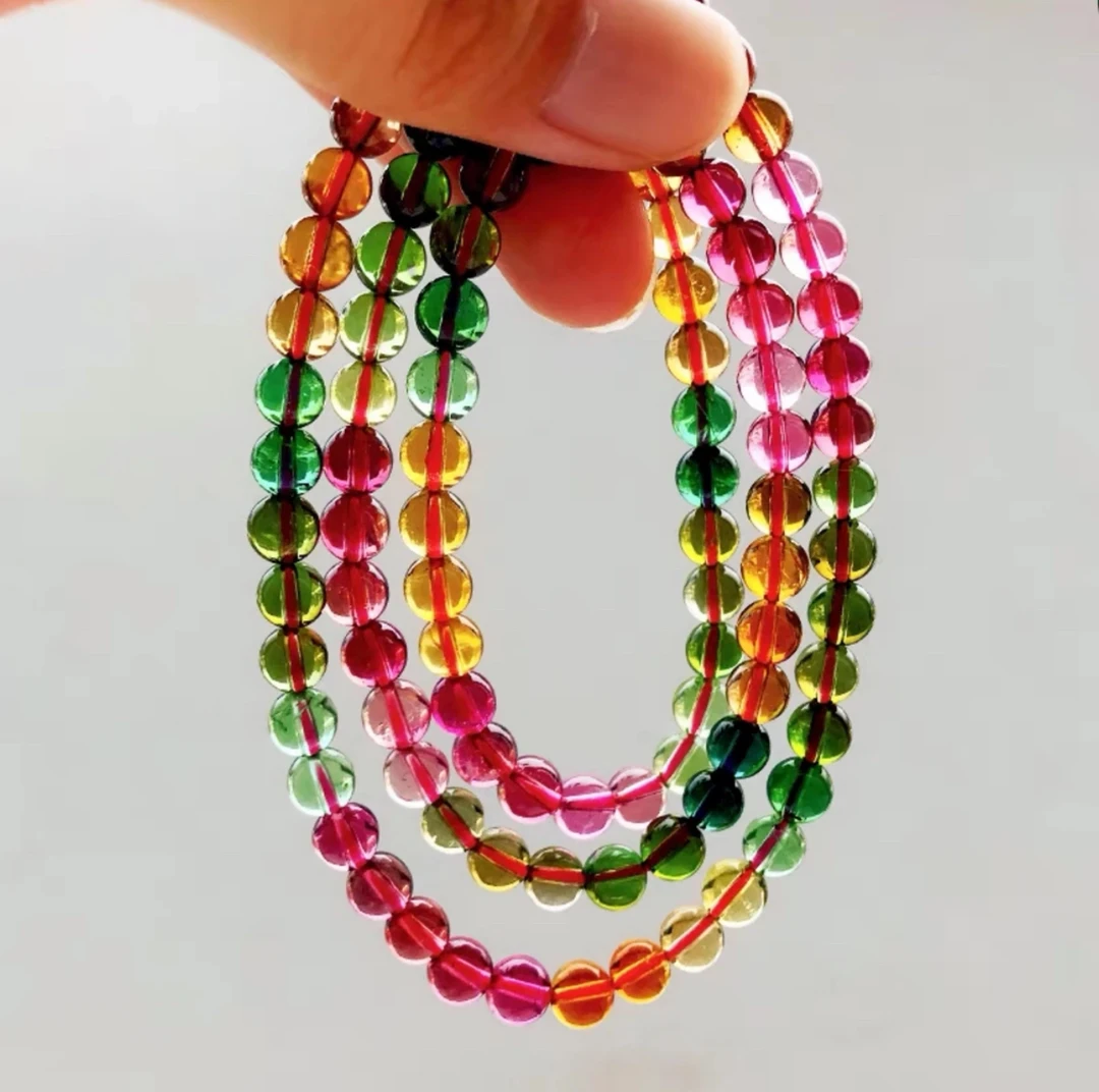 多彩 彩虹色 0.8多圈手串 F999