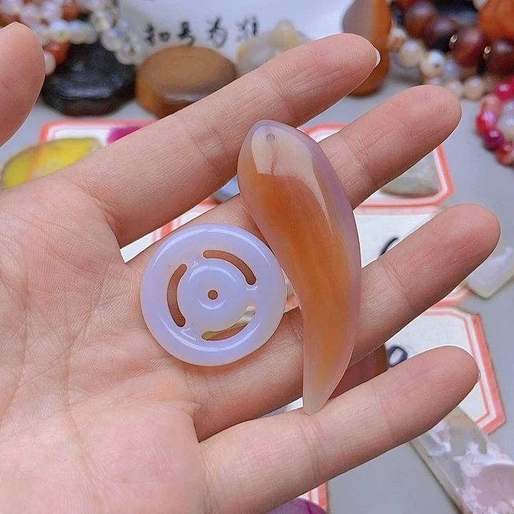 【闪购商品】未镶嵌玛瑙/玉髓珠宝半成品梦*
