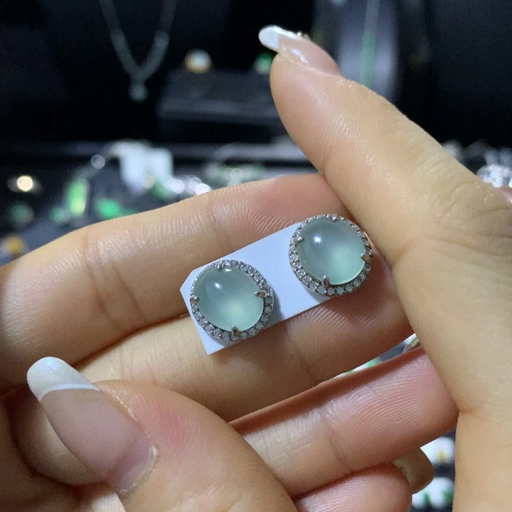 翡翠银S925镶嵌戒指