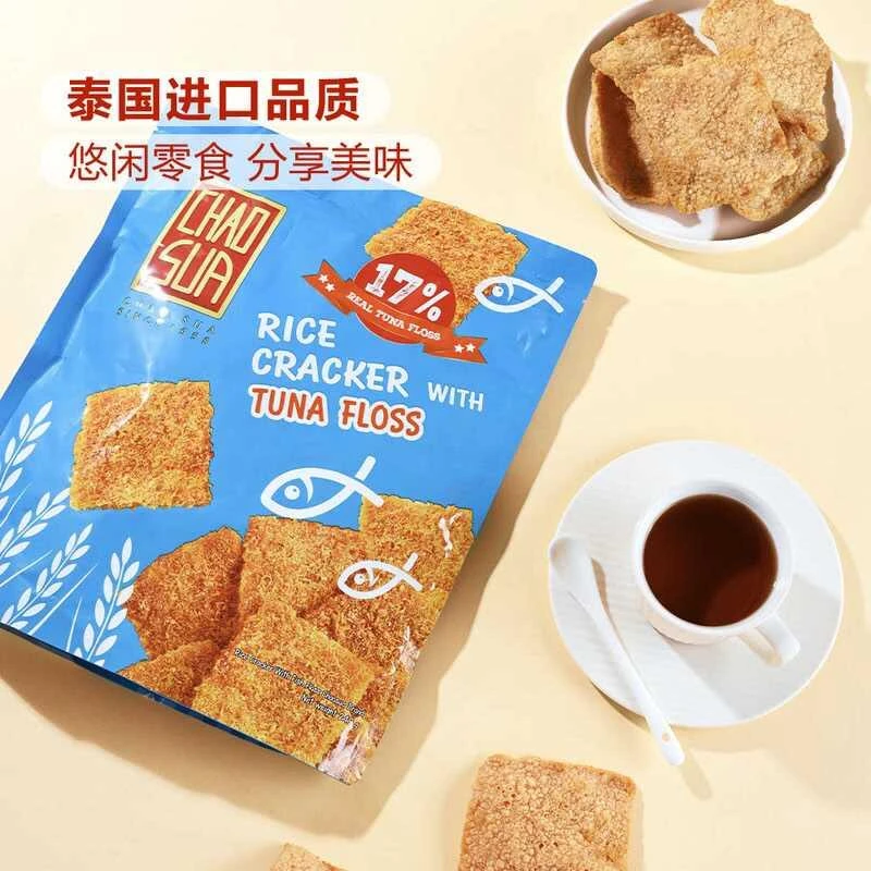 山姆代购 CHAO SUA鱼松大米脆240g休闲膨化零食锅巴香脆