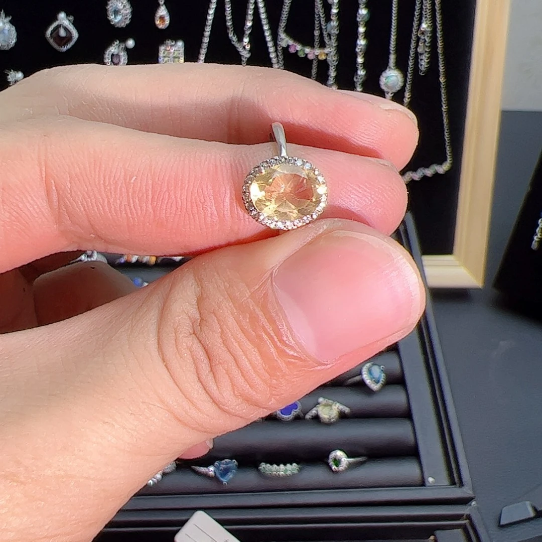 紫晶珠宝半成品银S925镶嵌