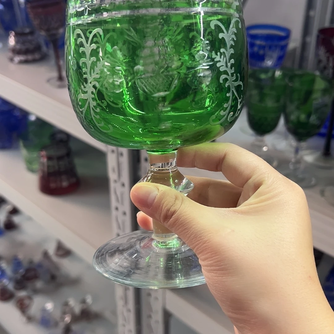 水晶玻璃平底款微瑕一个