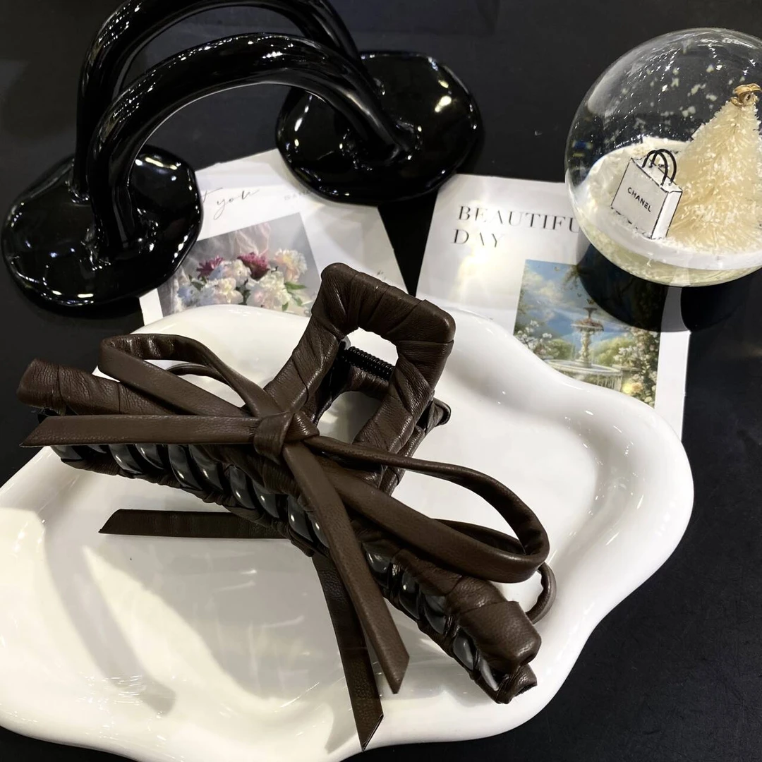 缠绕皮结抓夹0661咖色