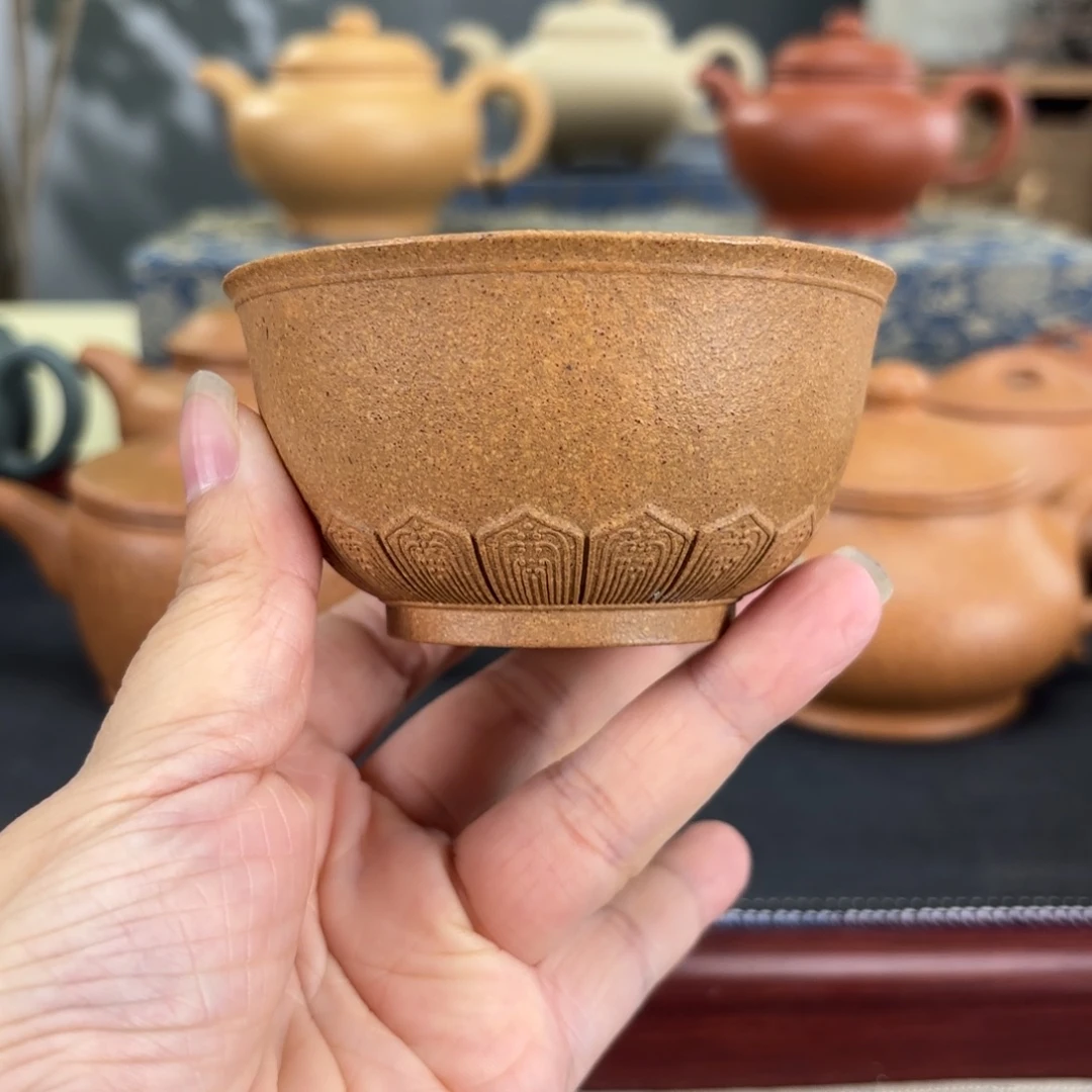 哇***叔茶壶紫砂黄金段杯子
