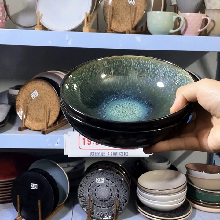 瓷2只高温釉下彩陶瓷餐具