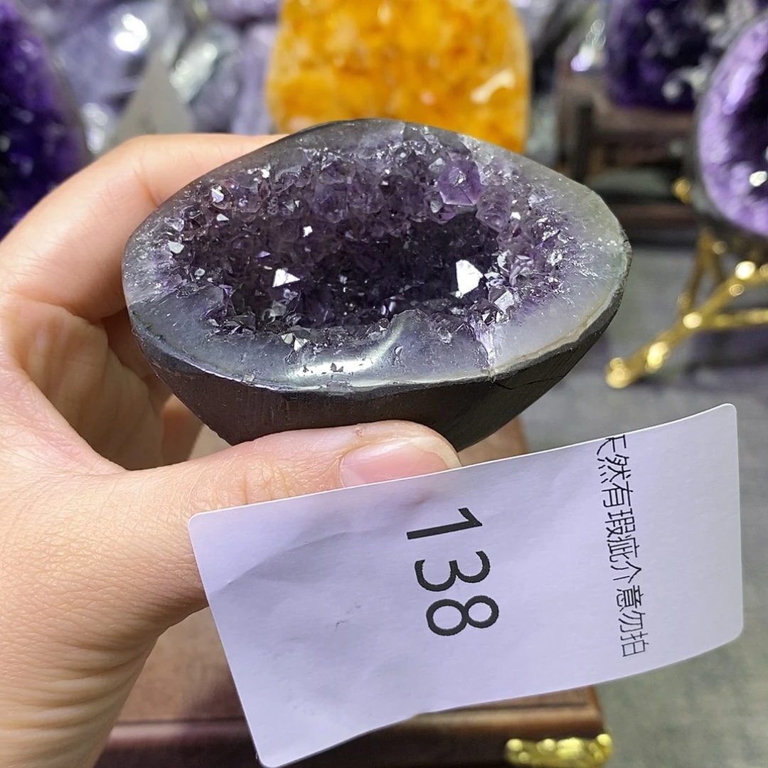 珠宝半成品紫晶未镶嵌