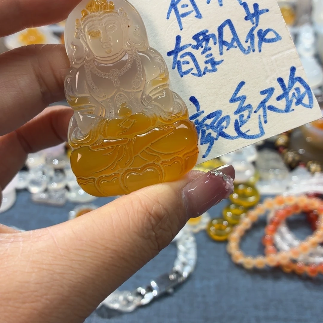 玛瑙/玉髓未镶嵌吊坠(不含链)