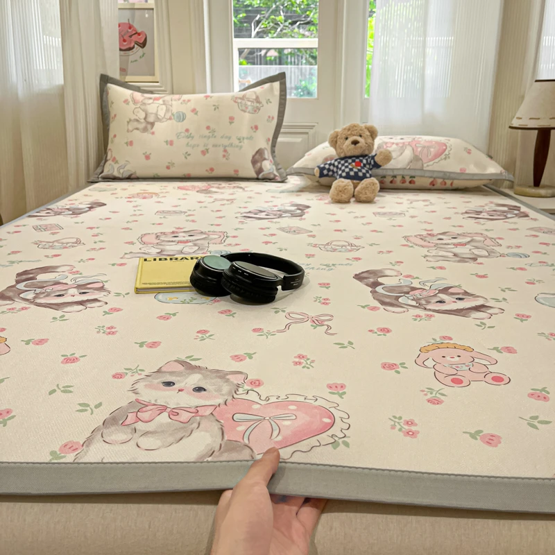 高端2025新款夏天冰丝凉席亲肤藤席夏季可机洗凉感空调单席垫子