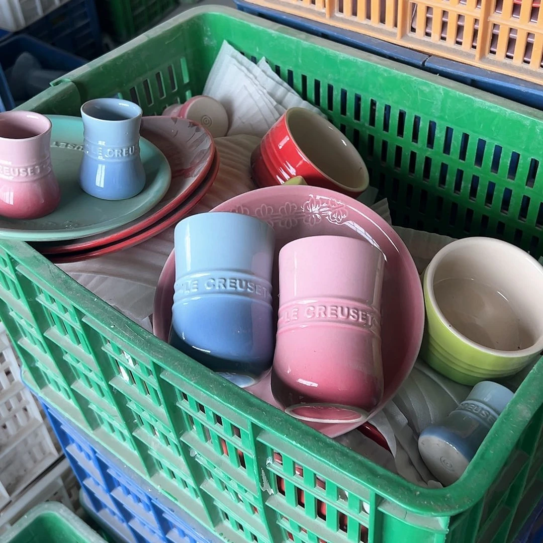 陶瓷 微 小收腰杯 天蓝 粉色