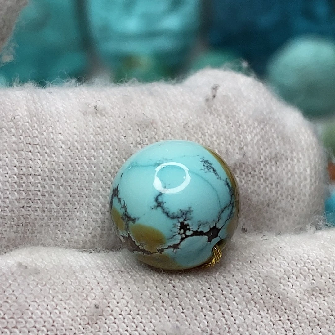 诗***柚绿松石未镶嵌原矿绿松石地大质检