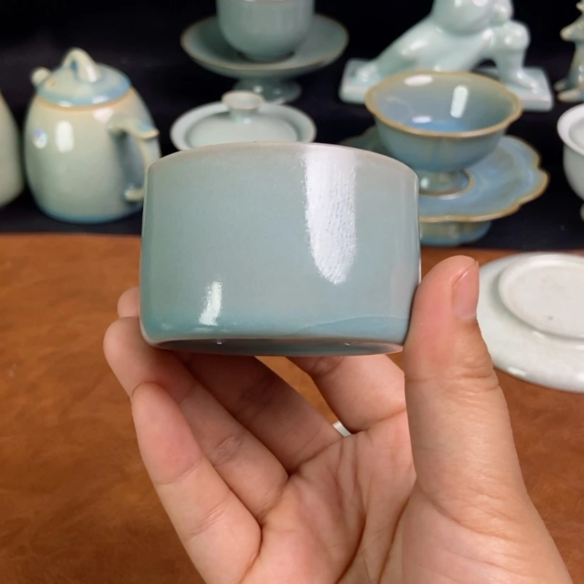 【闪购商品】扳指杯原矿釉汝瓷