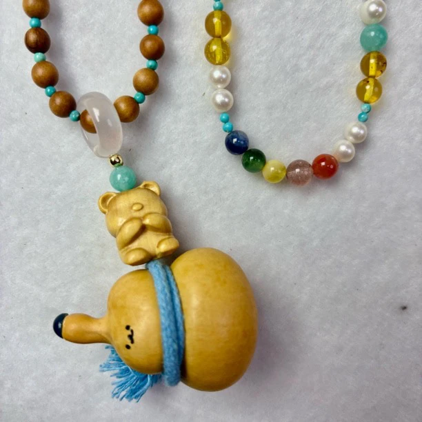 老山檀斜挎葫芦多用链项链多样性发一