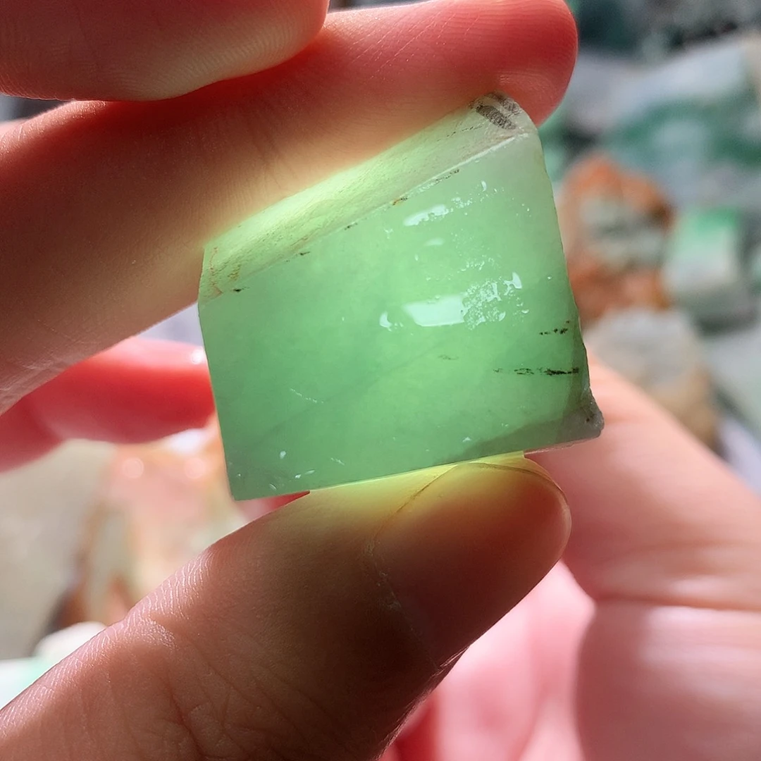 翡翠散珠翡翠原石片料