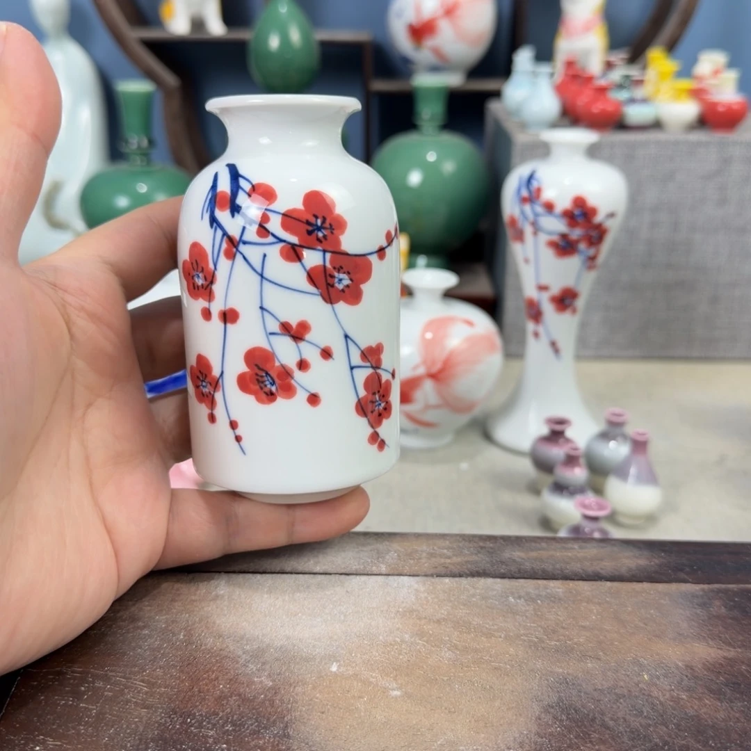 陶瓷手工小花器摆件