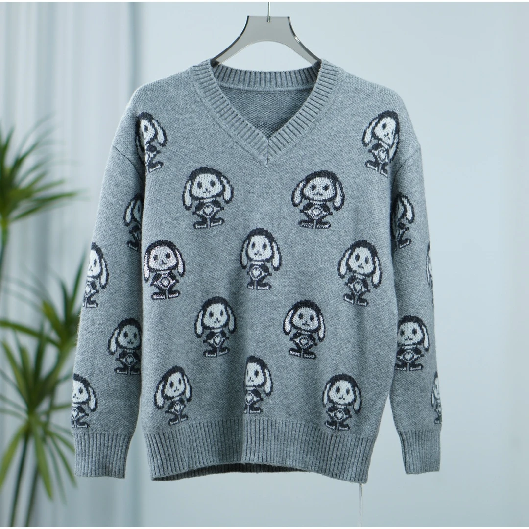 秋S系列   F341  女装简约时尚针织衫灰色