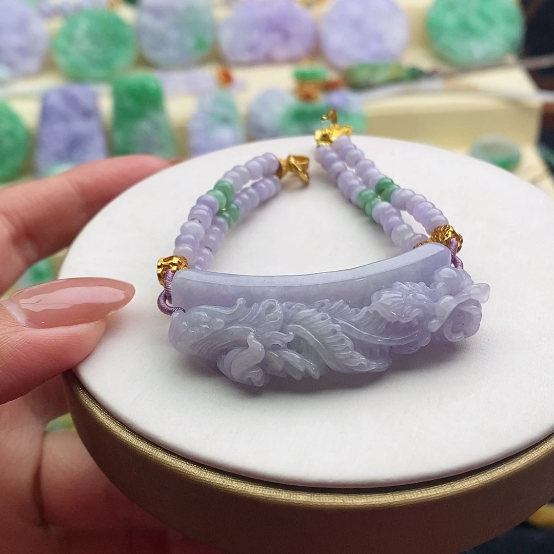 翡翠未镶嵌手镯手牌