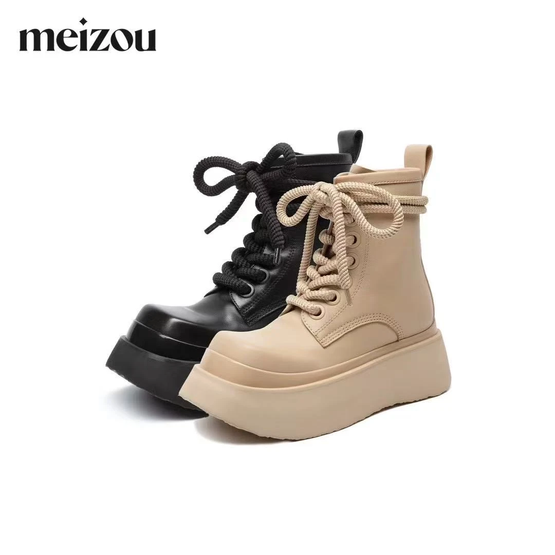 现货A4｜MZ高端真皮羊里垫超轻踩屎感马丁靴｜拍小一码｜137-01