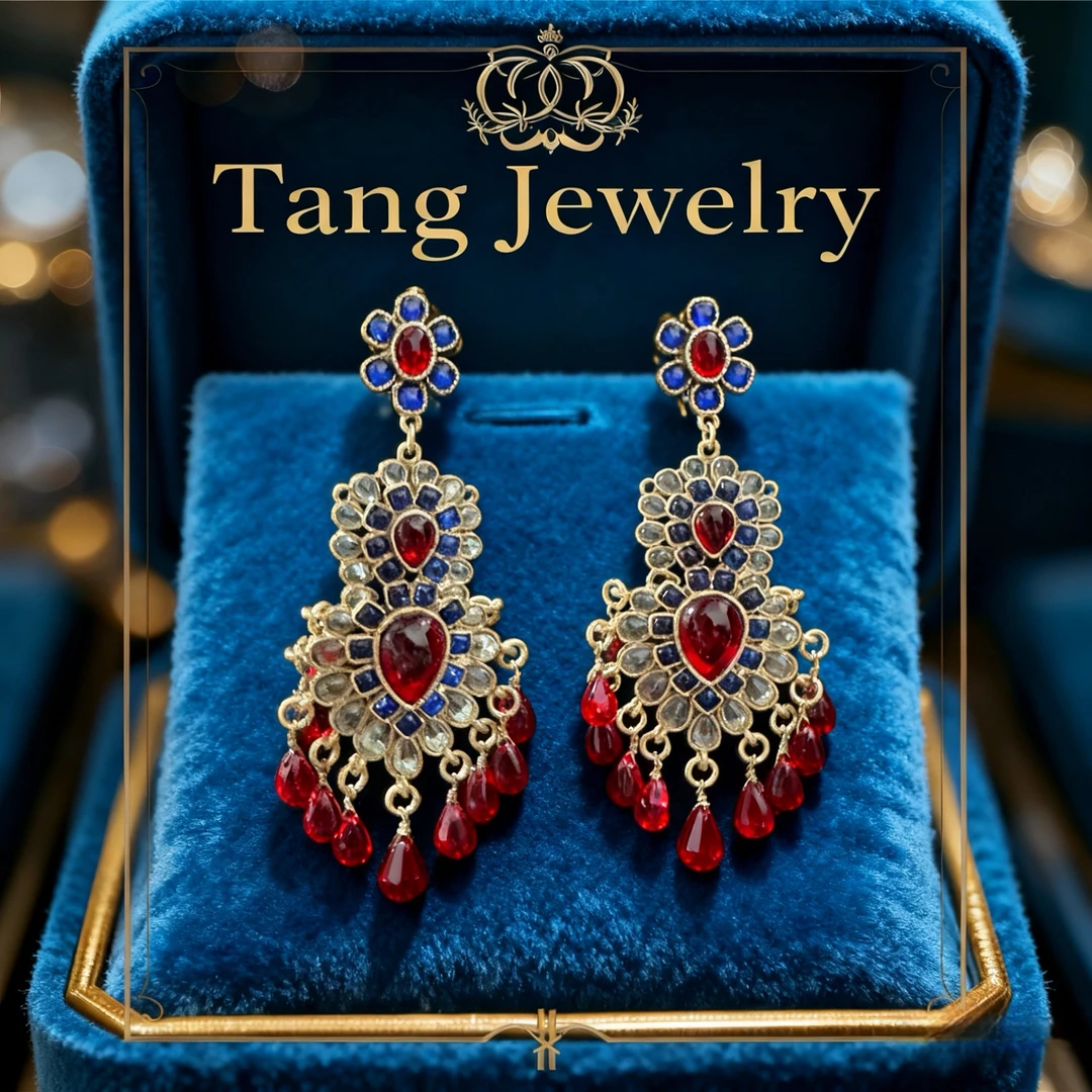 中古流苏 重工耳饰