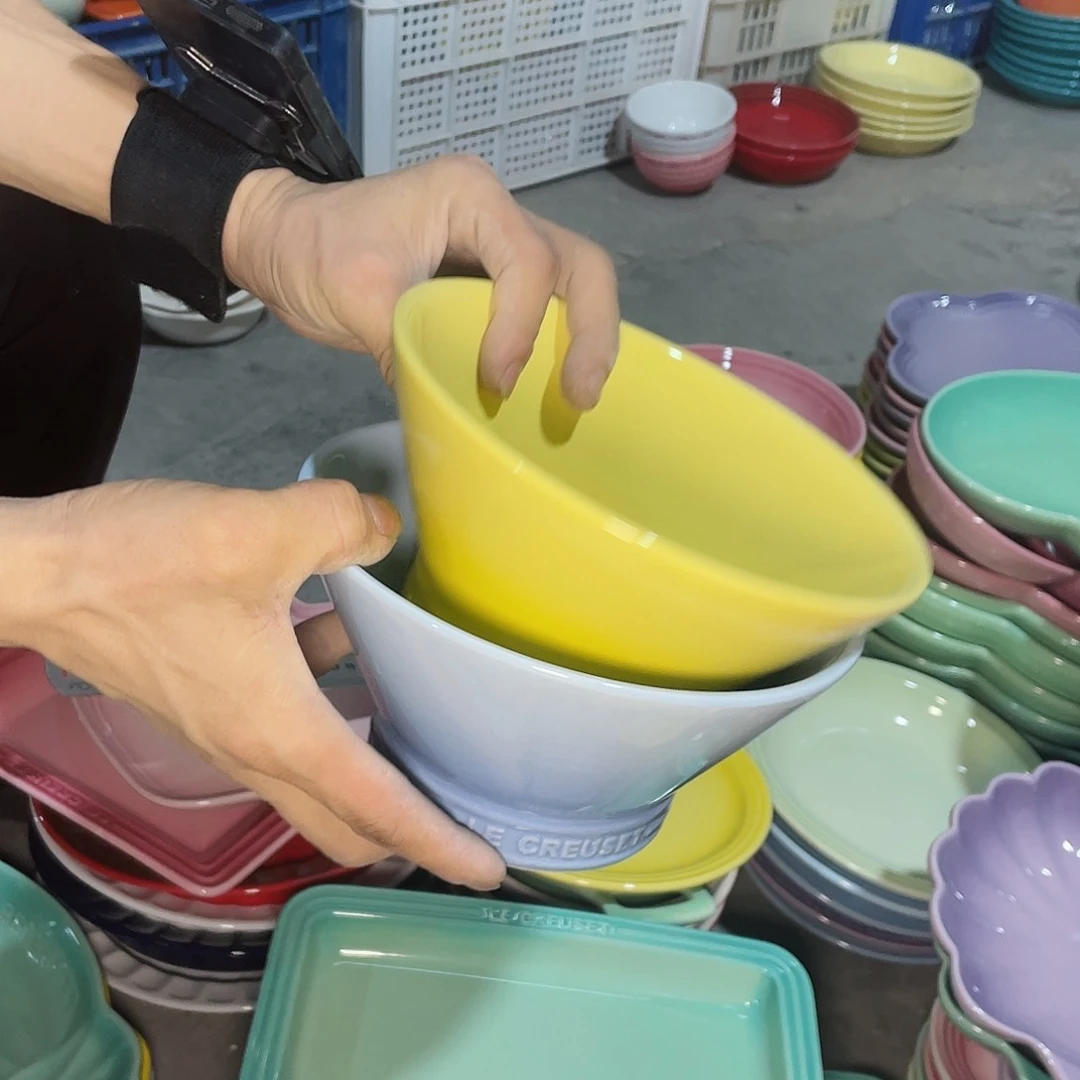 瓷片微瑕陶瓷餐具2个装