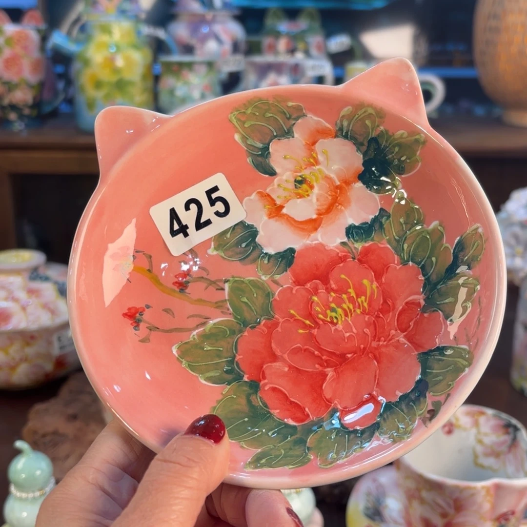 景德镇手绘高温釉下彩陶瓷茶具