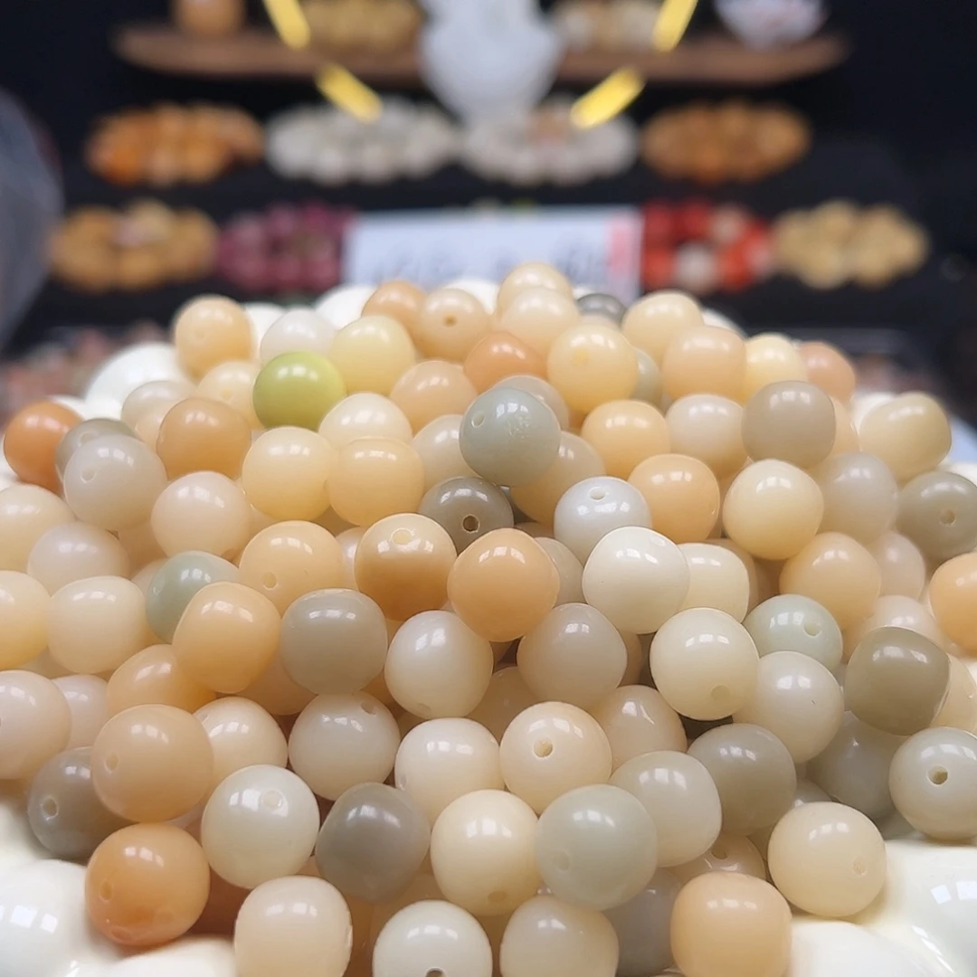 手串菩提根/象牙果卡12原色多宝玉化料桶120颗