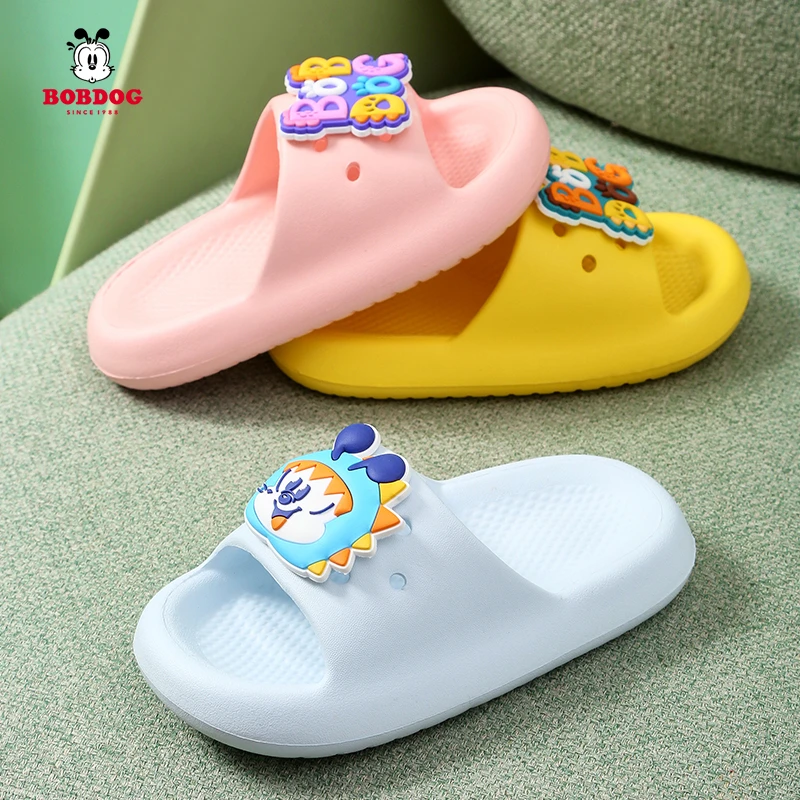 巴布豆儿童拖鞋夏季软底防滑卡通小童宝宝女童防臭男童EVA凉拖鞋