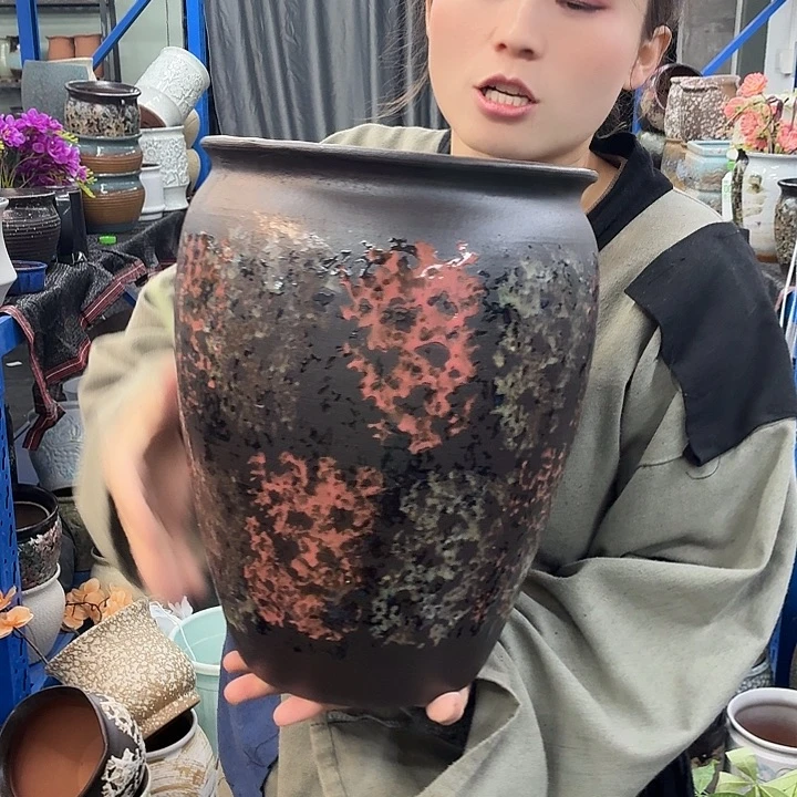 23×30-粗陶花盆有孔-买买买