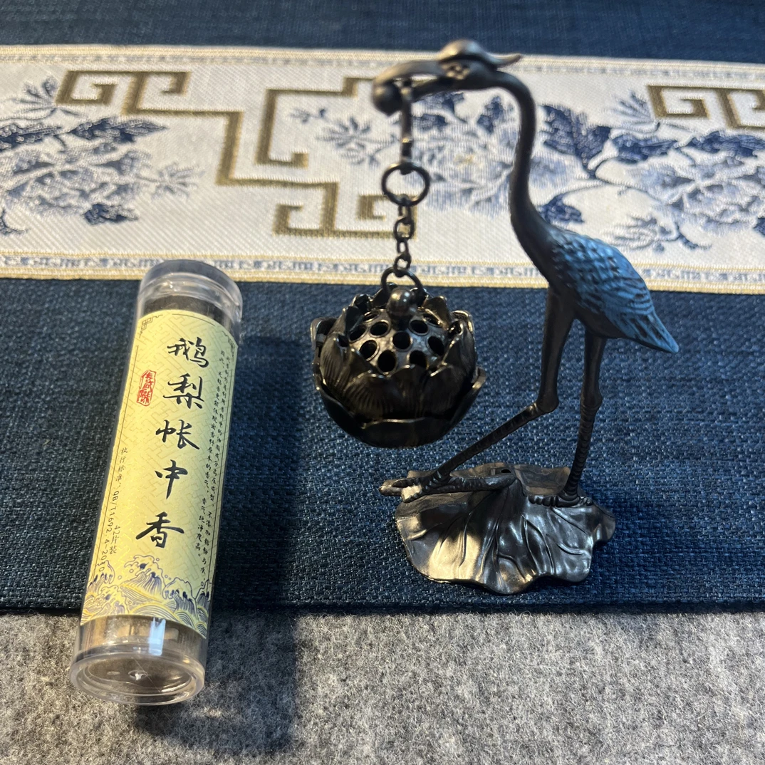 小仙鹤香熏炉小祥云鹅梨帐中香居家摆件