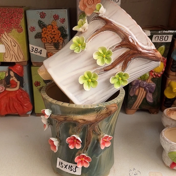 粗陶材质多肉花盆