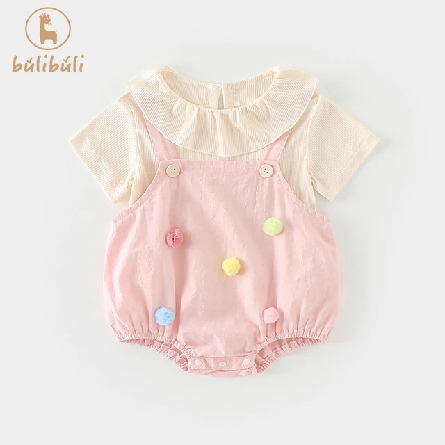 女童套装夏装2025新款洋气女宝宝短袖背带短裤夏季婴儿衣服两件套