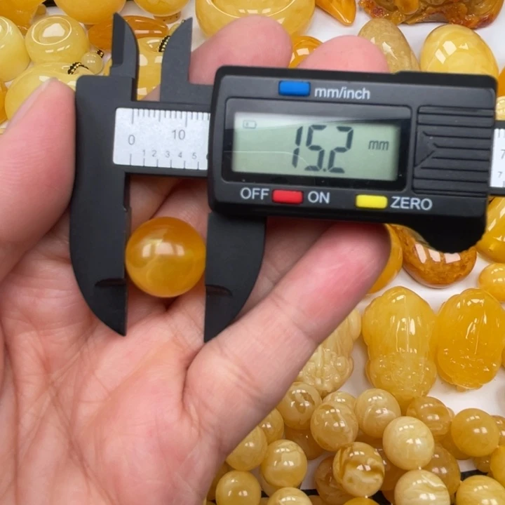 裸石蜜蜡未镶嵌蜜蜡圆珠