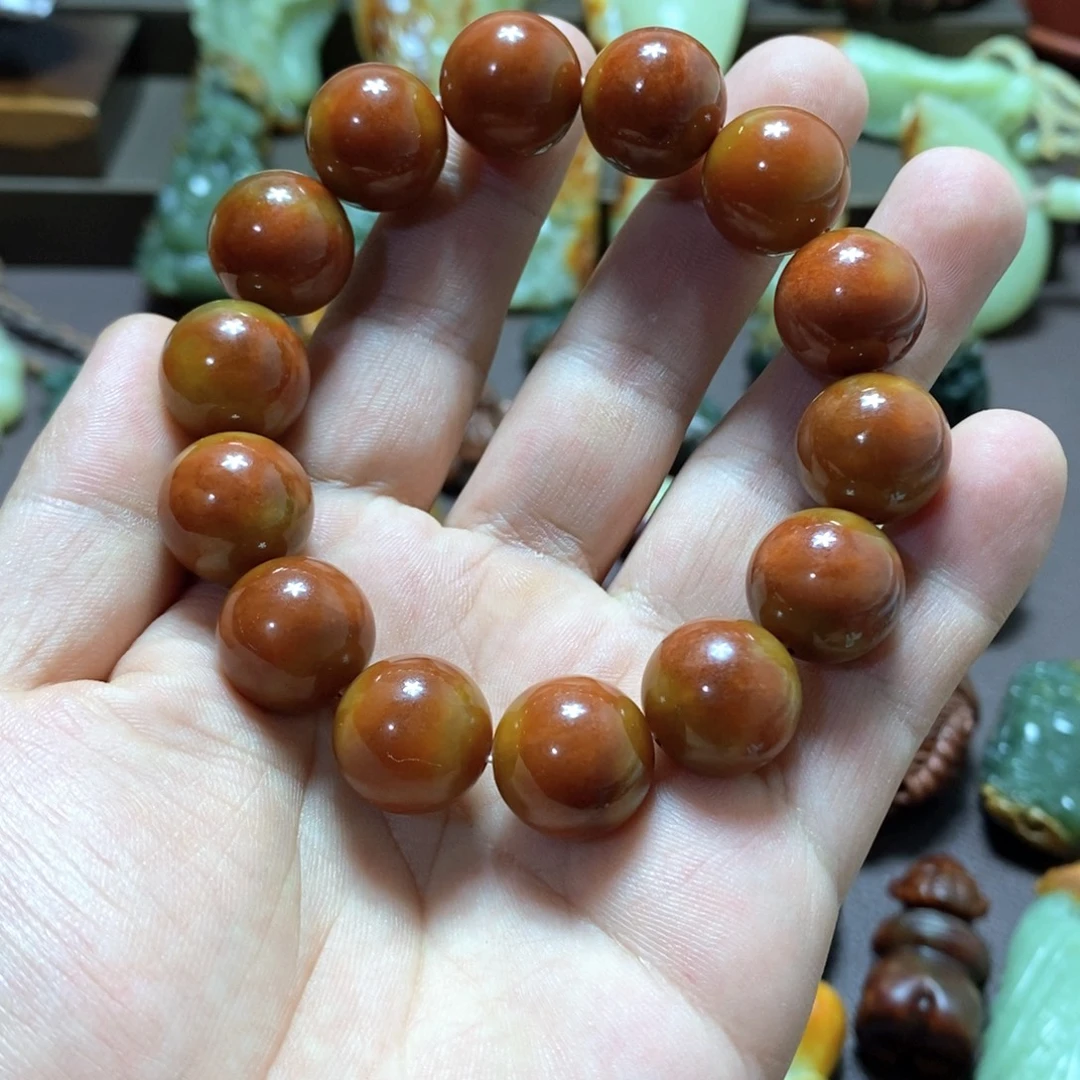 透闪石质玉未镶嵌手链手串卡16