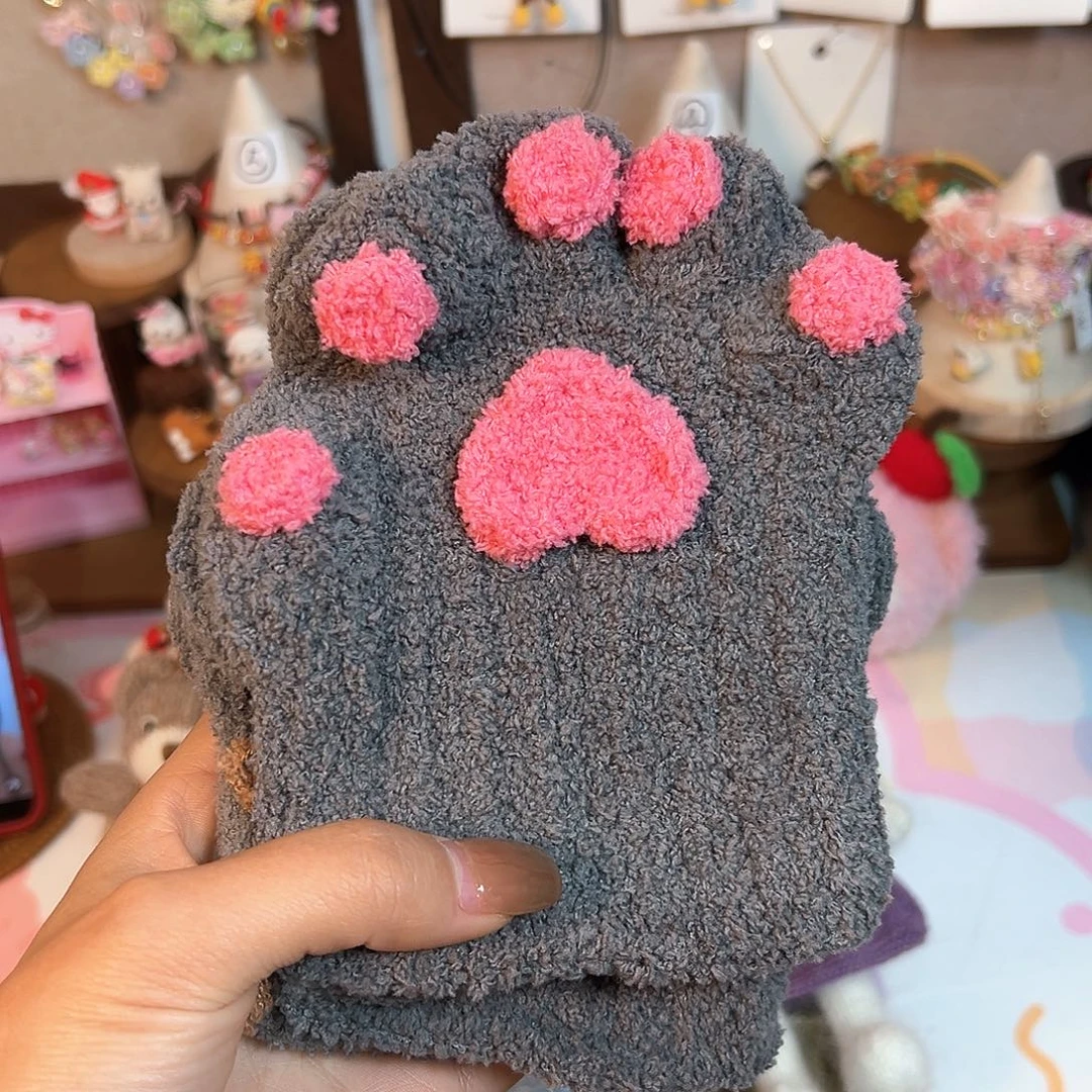 针织品手工钩织手套