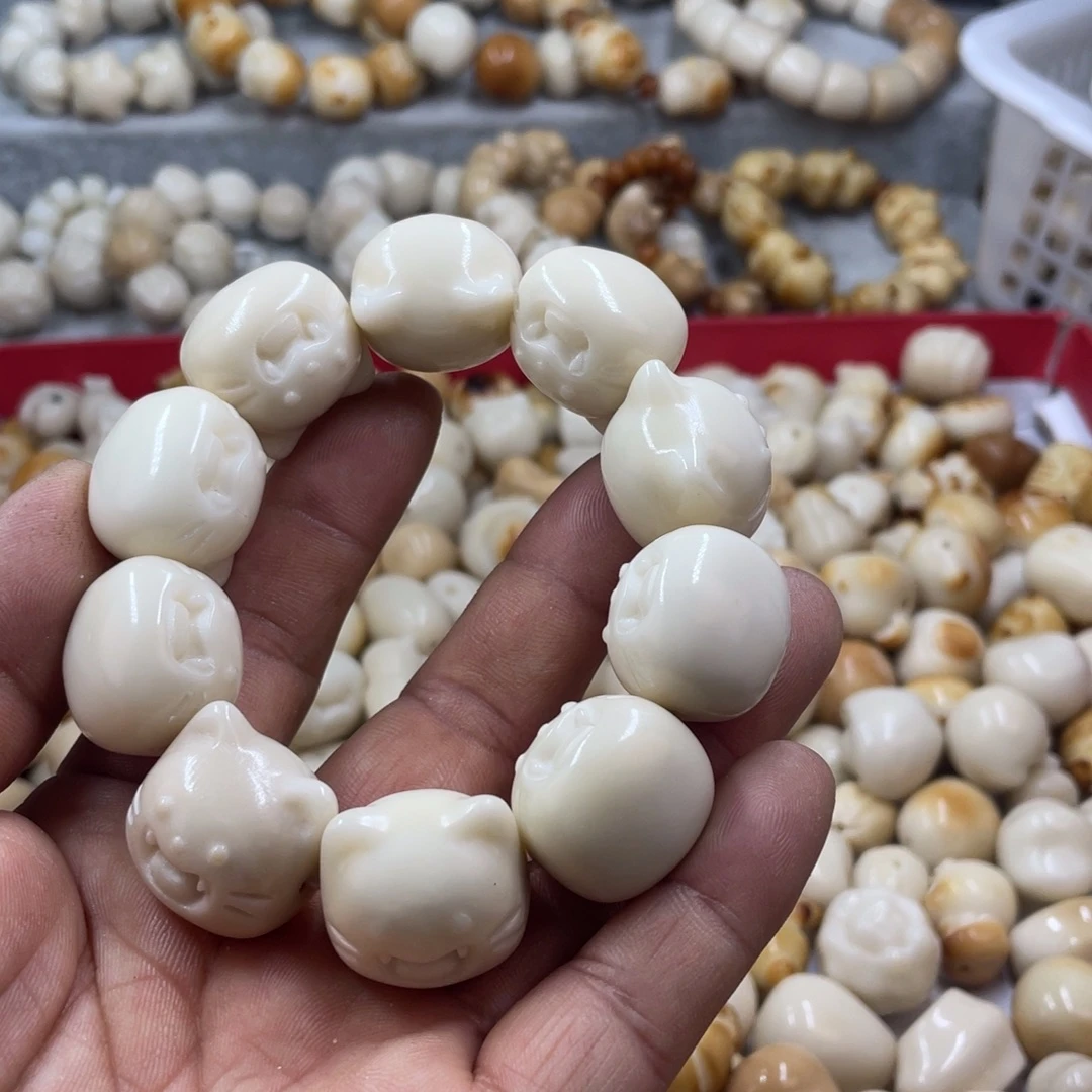 吊坠菩提根/象牙果全品象牙果牙牙猫手串卡23