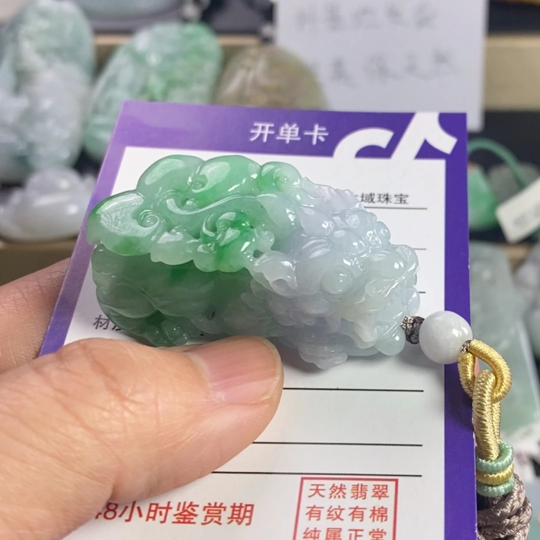 翡翠颈饰未镶嵌貔貅