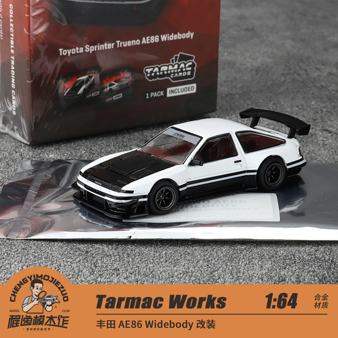 TW Tarmac Works 1:64 丰田 AE86 Widebody 改装 合金汽车模型