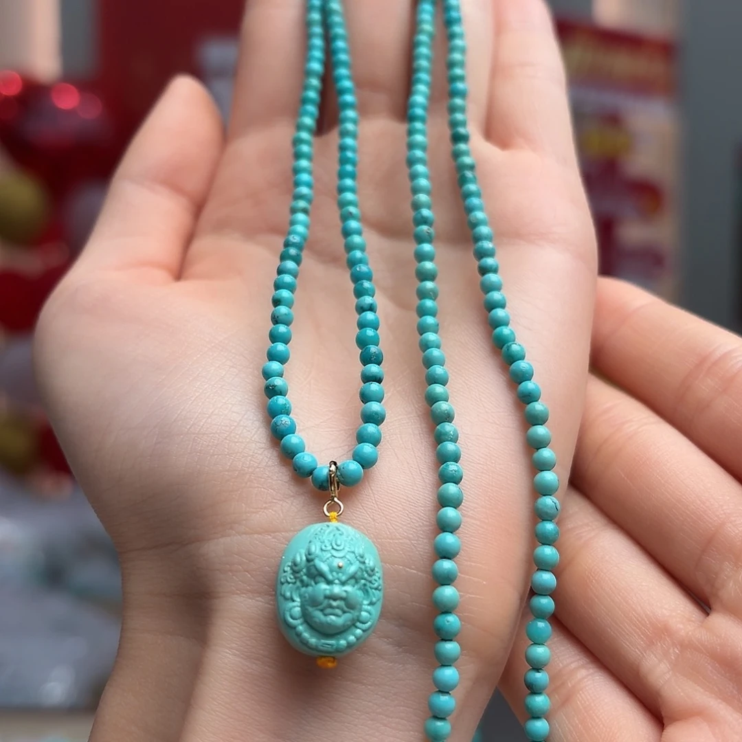 绿松石未镶嵌颈饰