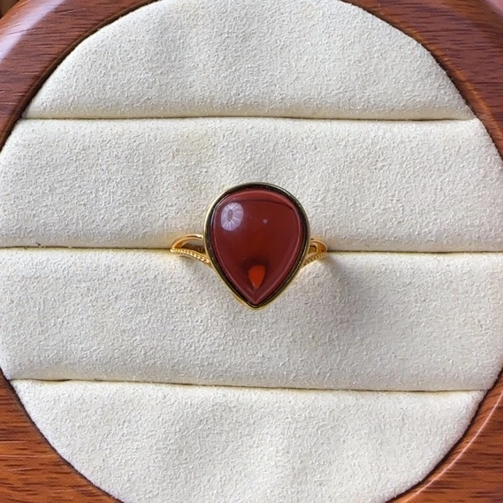 琥珀珠宝奇石银S925镶嵌9