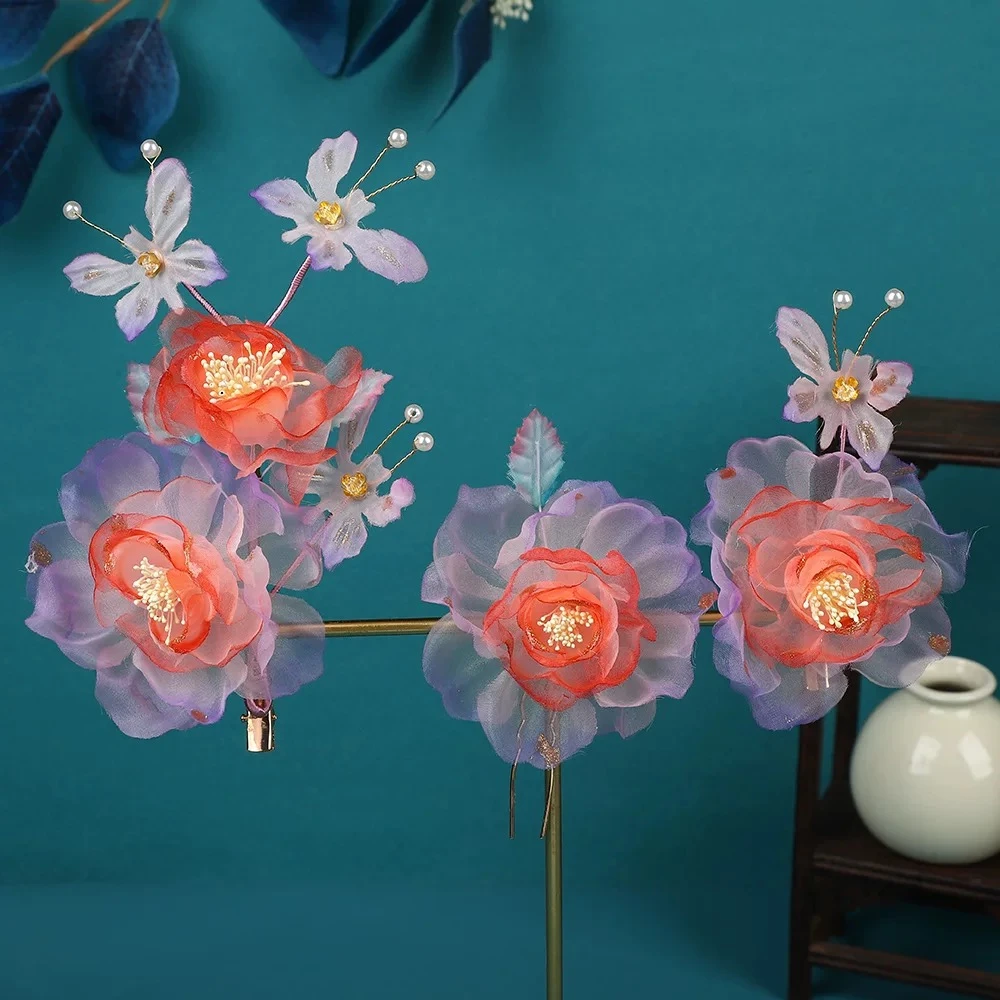 【云鬓花颜阁烫花发夹】 湛露（孤品）新中式汉服发饰爆款古风夹B26