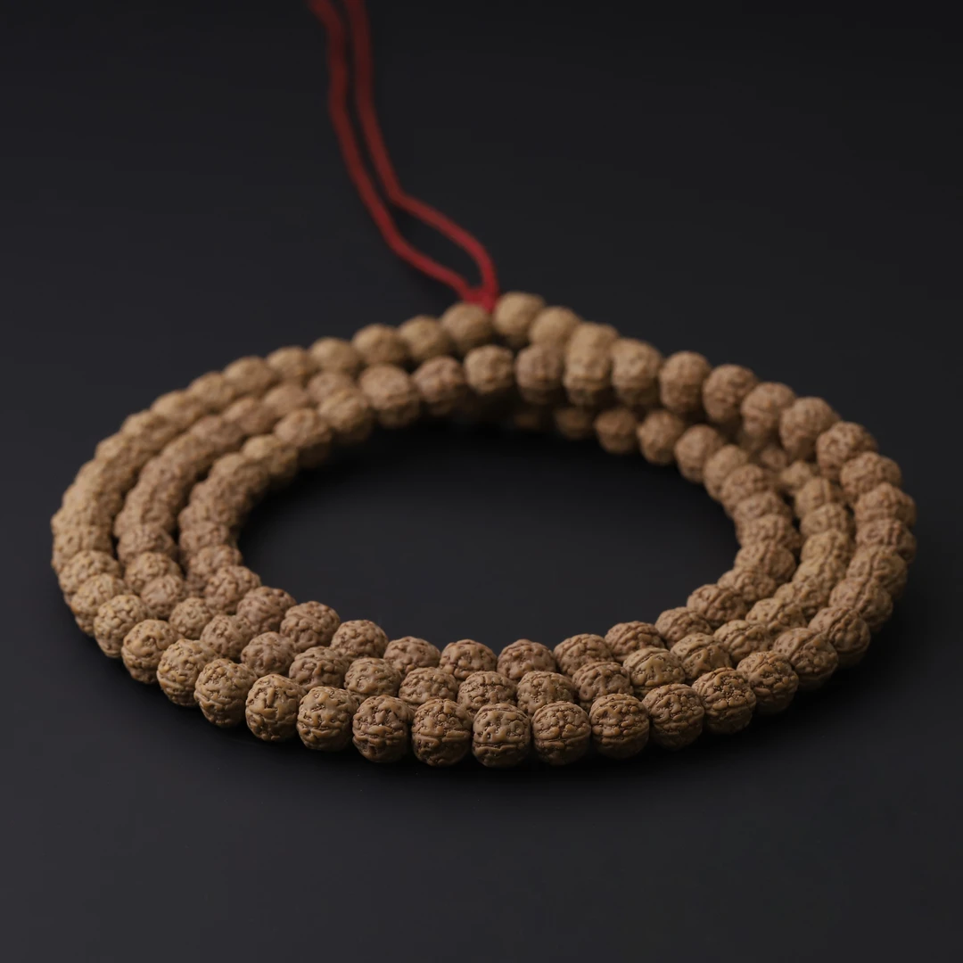 S8400【闷墩龙】原桩闷墩盘龙纹小金刚菩提108文玩手串